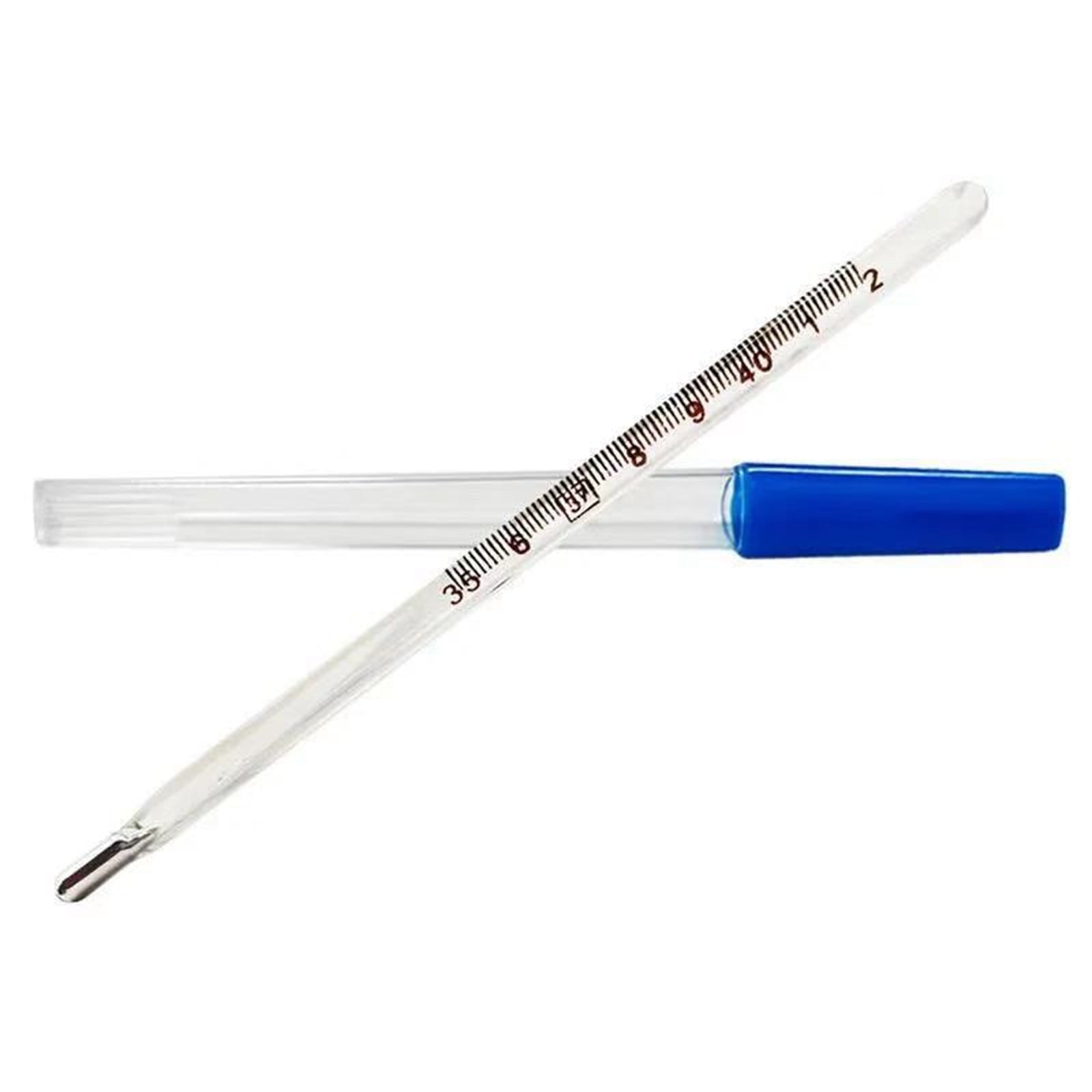 Oral Thermometer for Adults And Kids - Glass Basal Body Thermometer - Rectal Body Thermometer for Baby - Non Digital Infrared Thermometer - Accurate Easy Reading
