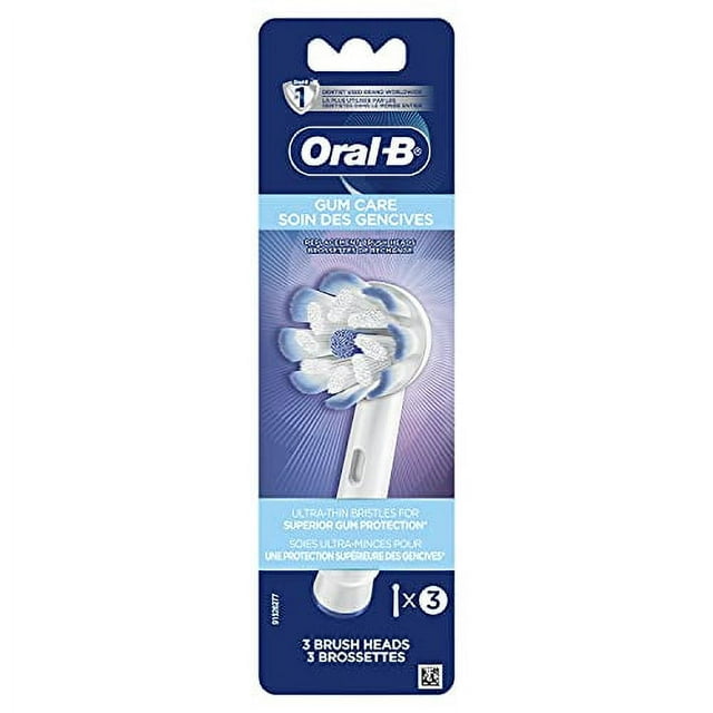Oralb Pro Gum Care Electric Toothbrush Replacement Head, Pack of 3