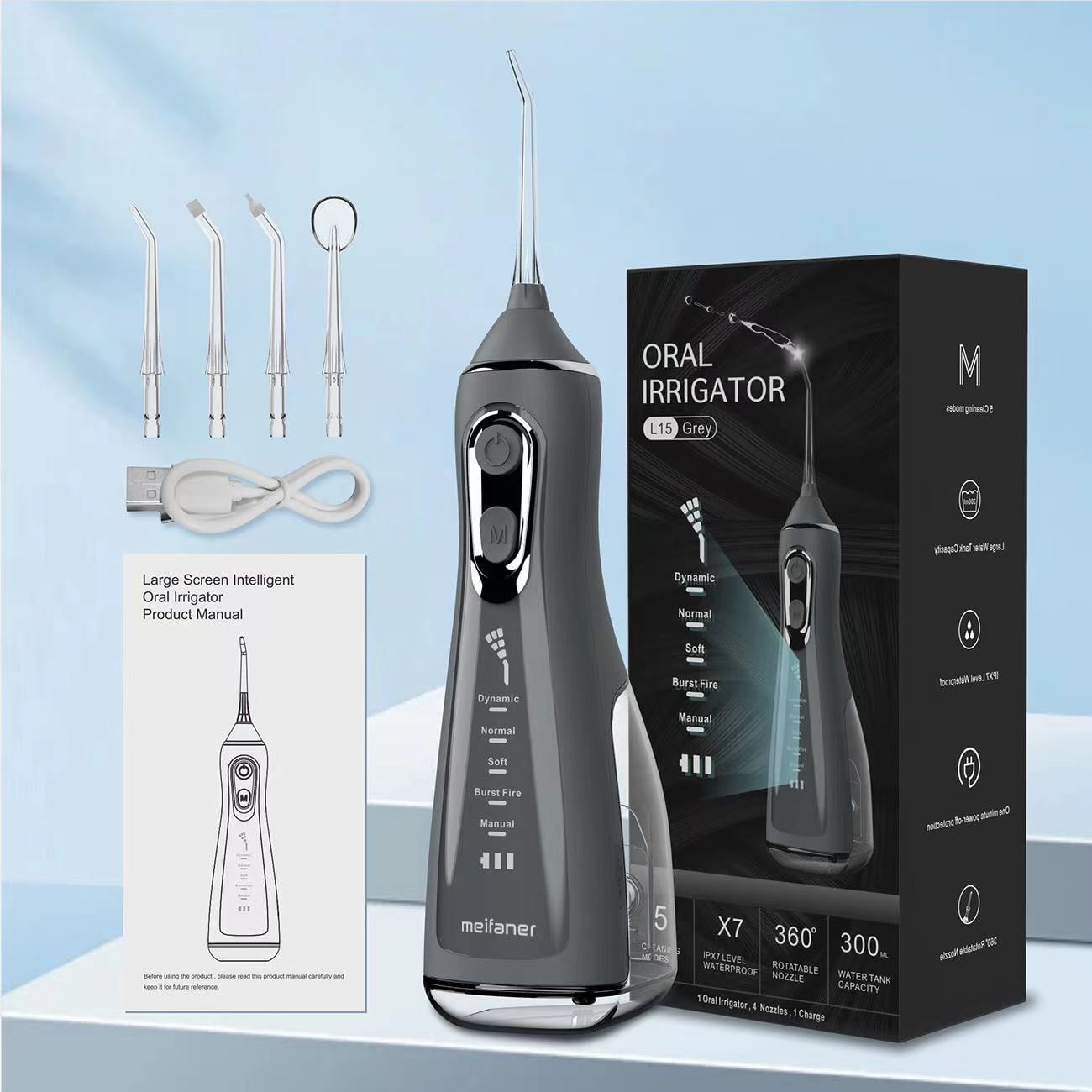 Oral irrigator protable water flosser teeth whitening dental jet pick