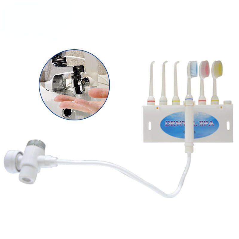 Oral irrigator teeth cleaner jet interdental brush tooth spa faucet