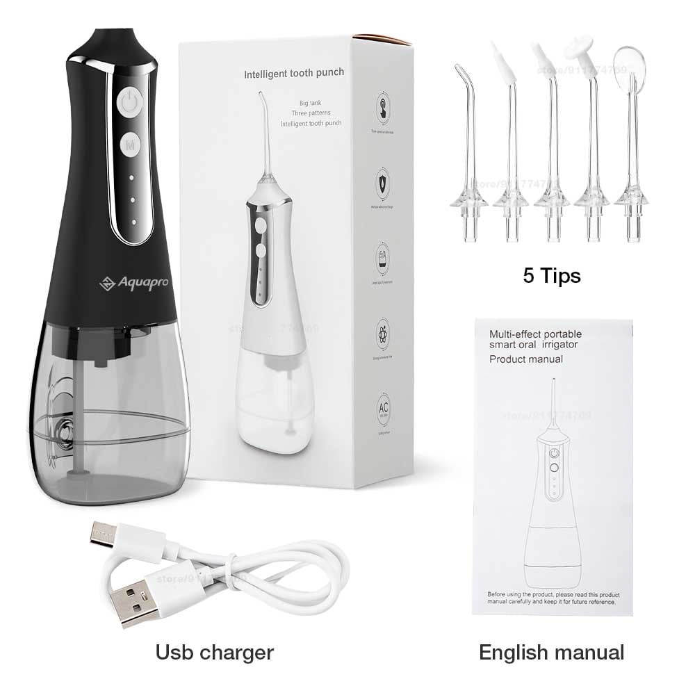 Oral irrigator whitening tooth water flosser 350ml water tank dental