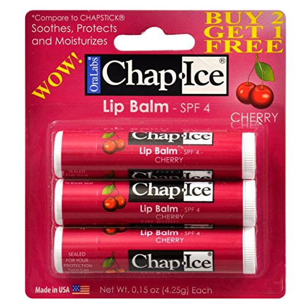 Oralabs ChapIce Premium Lip Balm, 3ct. Bonus Packs