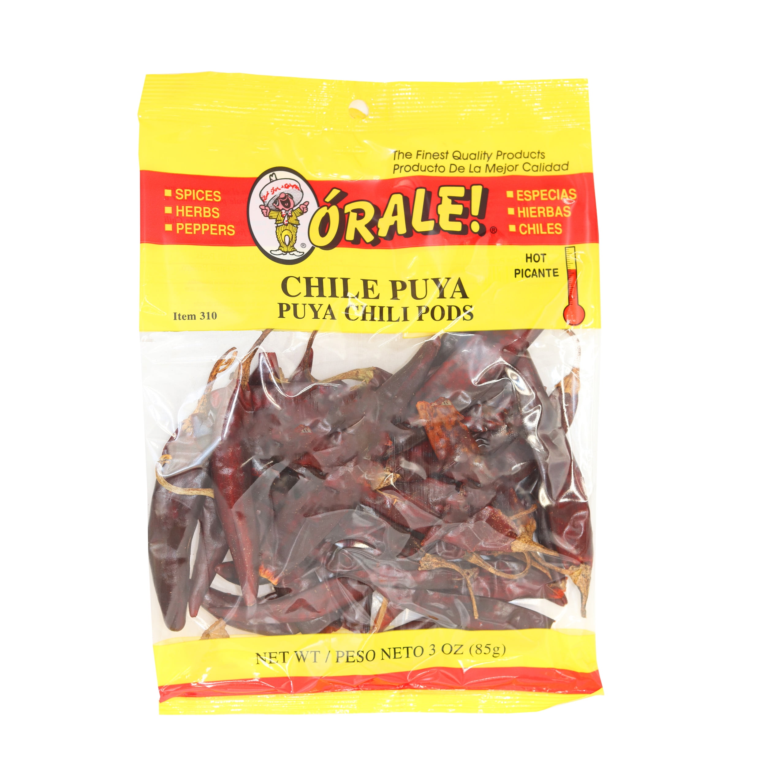 Orale Hot Puya Chili Pods, 3 oz