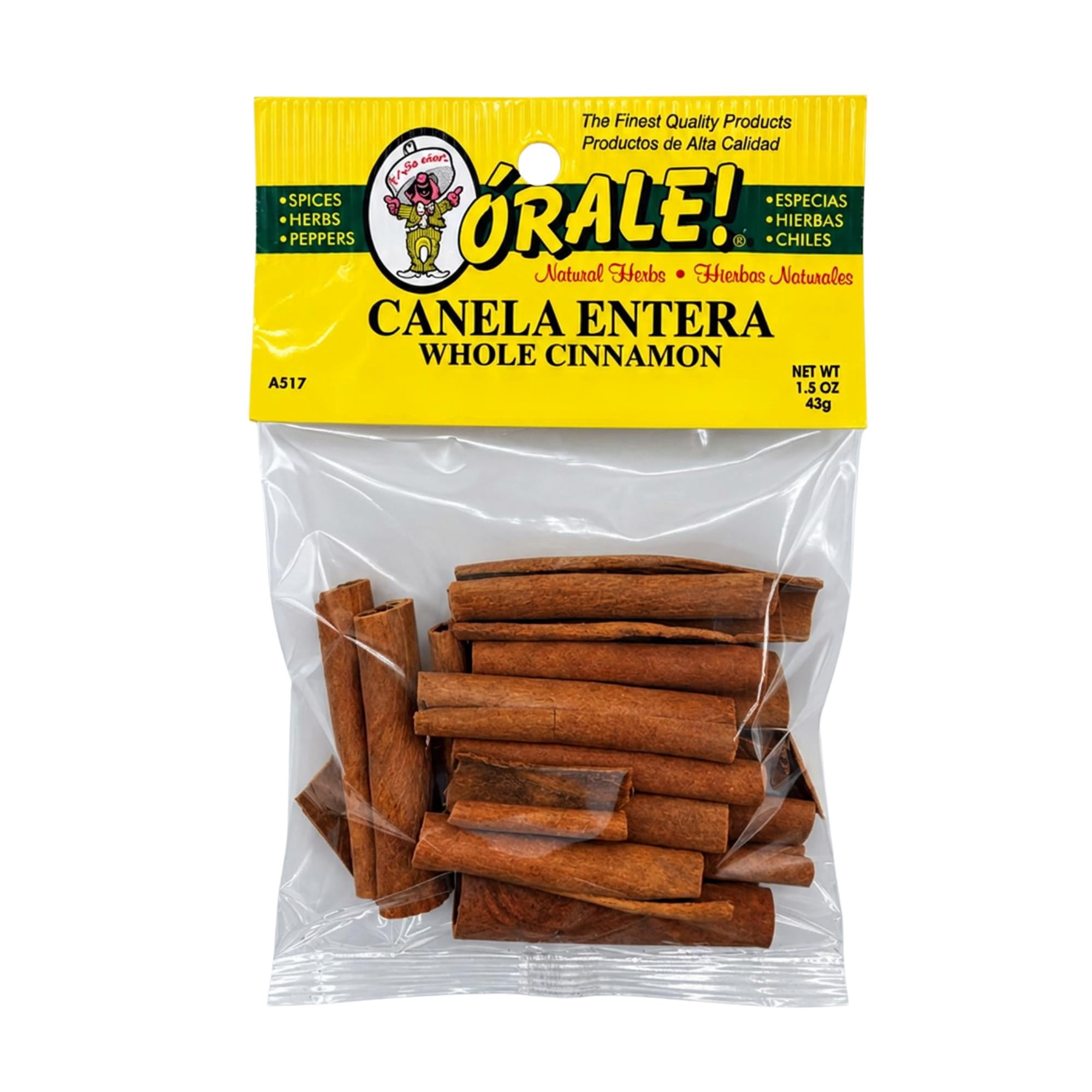 Orale! Whole Cinnamon Sticks, 1.5 oz