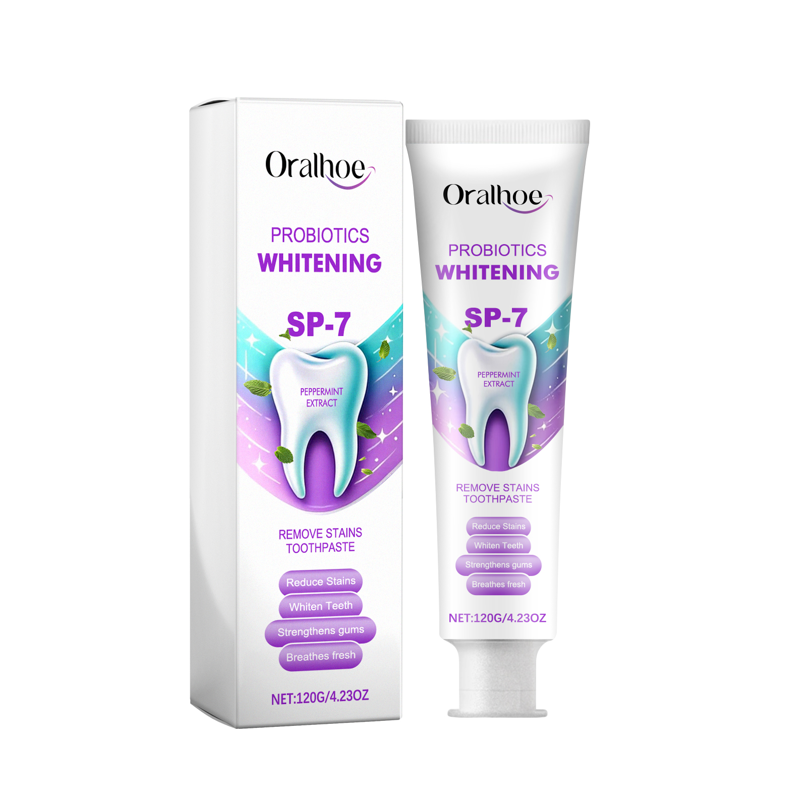 Oralhoe Probiotics Whitening Remove Stains Toothpaste, Dental Care