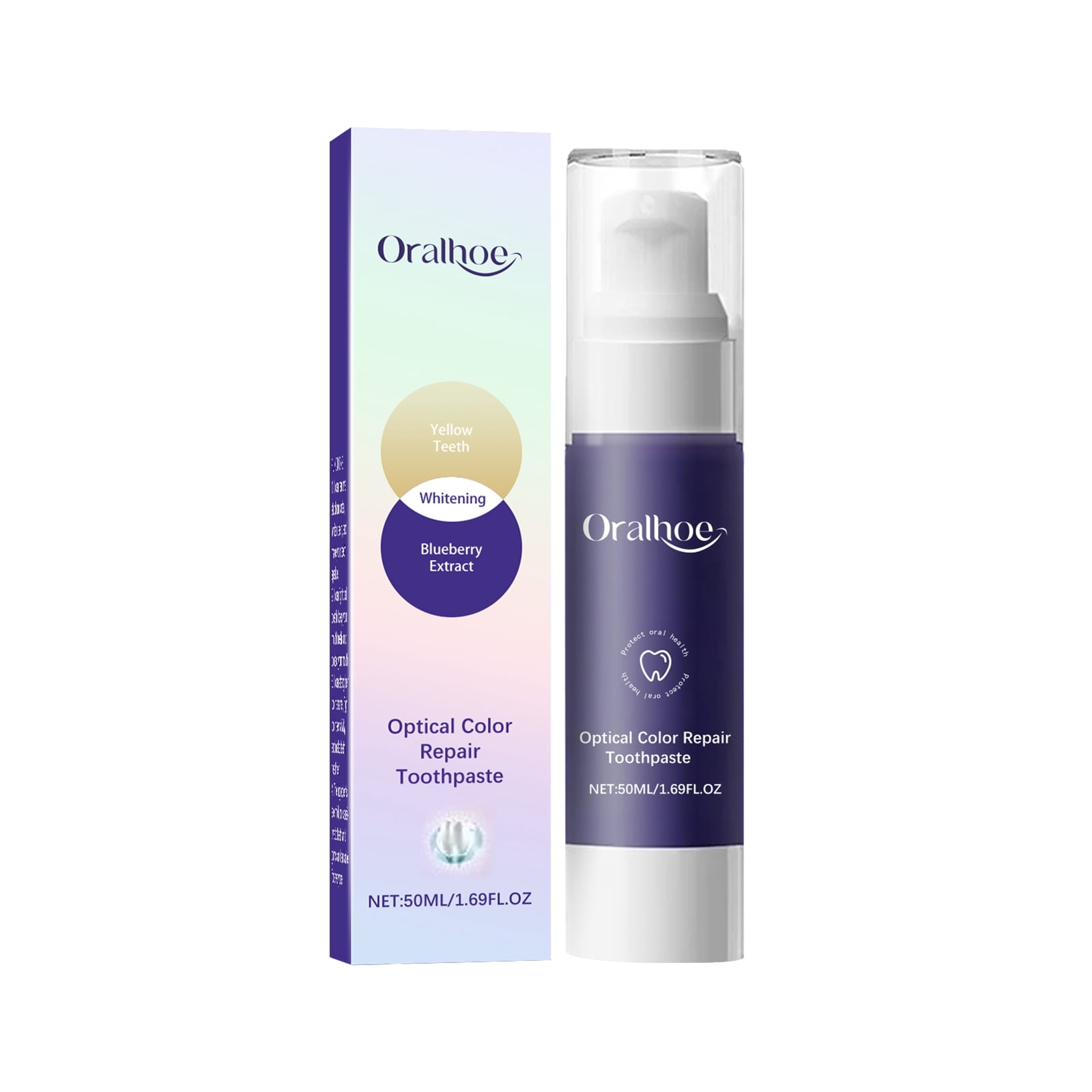 Oralhoe Purple Glow Toothpaste: Tooth stains, smoke stains, clean ...