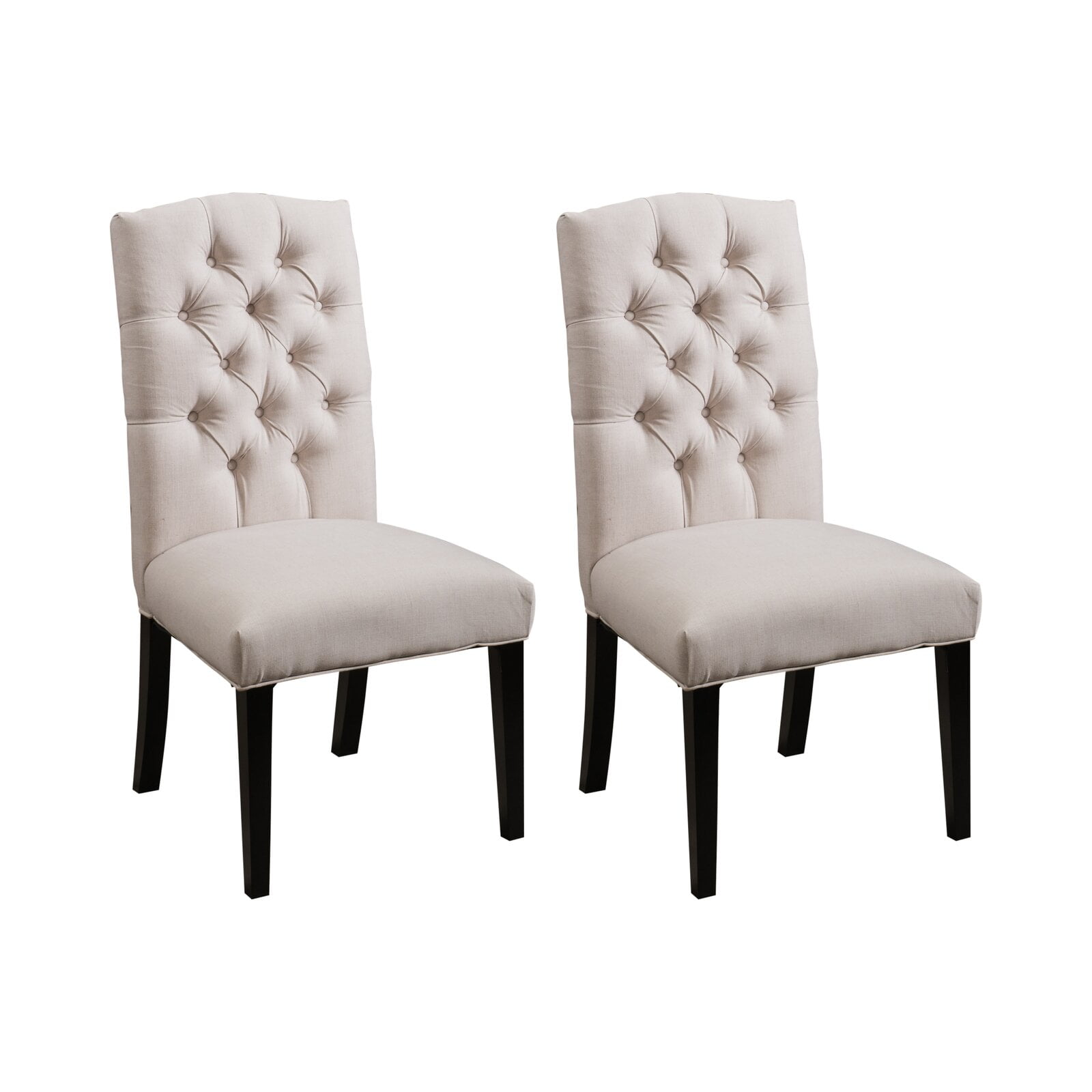 Oralia tufted linen cheap upholstered side chair
