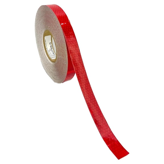 Oralite Red Reflective Tape V98 1"" Orafol Reflexite Safety Prismatic Sold in 5' 10' 20' 30' Lengths (20' Feet)