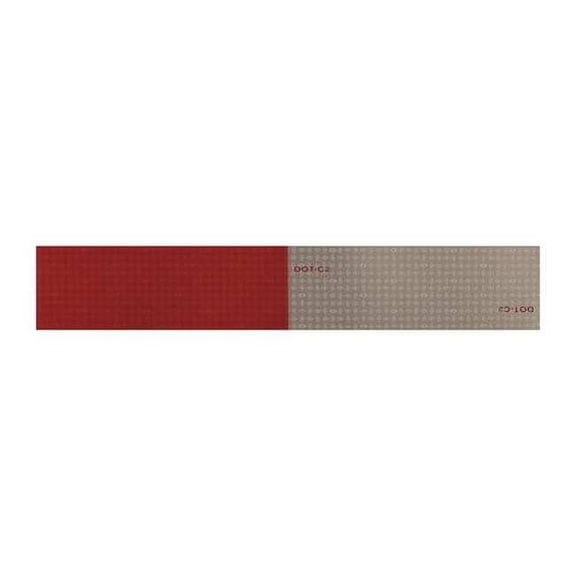 Oralite Reflective Tape,W 2 In,Red/White 18697