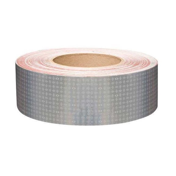 Oralite Reflective Tape,W 2 In,White 18653