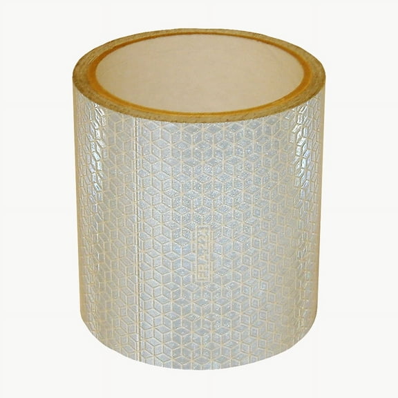Oralite (Reflexite) R99 Rail Microprismatic Retroreflective Conspicuity Tape: 4 in x 15 ft. (Silver-White)