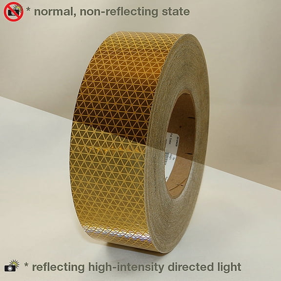 Oralite (Reflexite) V92-DB-COLORS Microprismatic Conspicuity Tape: 2 in x 50 yds. (Gold)