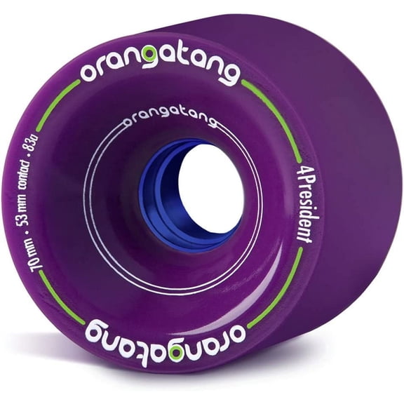 Orangatang 4 President 70 mm Cruising Longboard Skateboard Wheels (Set of 4)