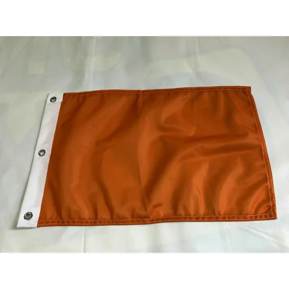 Orange- 12"X18" Orange Solid Color Super Polyester Flag-On Sale!8
