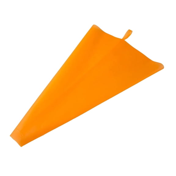 Orange 14 Inch TPU Piping Bag, Reusable Pastry Cream Dispenser for Effortless Cake & Cupcake Decorating (1pc)
