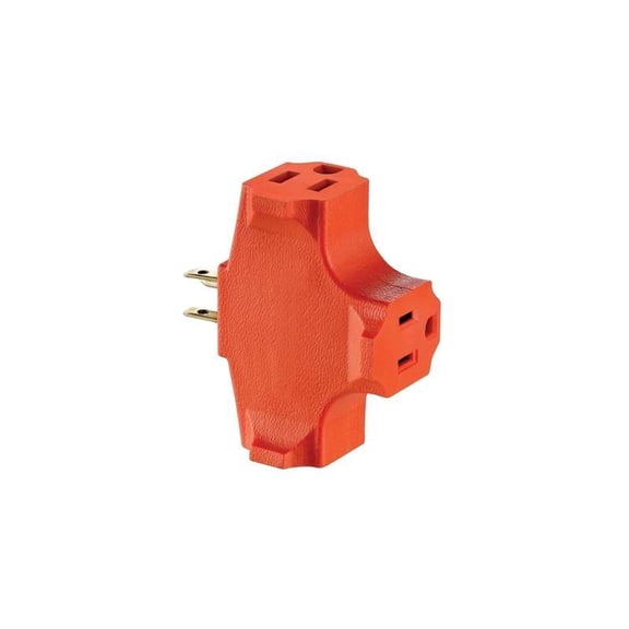 Leviton Mfg Org Adapter Grnd Hd Outlet Orn 003-00694-000