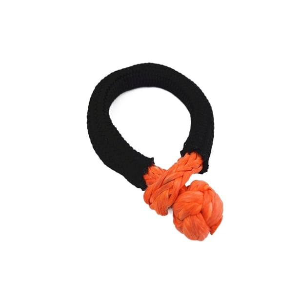 Orange 16mm*150mm Big Soft Shackles Synthetic Winch Line Cable Rope For ATV UTV ,Durable & Safe