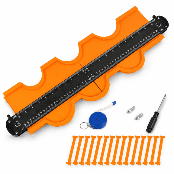Orange-20 In. Connectable Contour Gauge Dimensional Measurement Tool