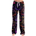 thumbnail image 1 of Orange 2026 Lounge Pj Bottoms Wide Leg Sleep Pant Print Drawstring Wide Leg Pj Bottoms Cute Funny Lounge Sleepwear M, 1 of 5