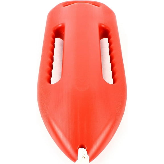 Orange 3 Handle Professional Lifeguard Rescue Buoy - Open Water Emergency Flotation Device, High Visibility Swimming Rescue Tank with Pool/Beach Safety Equipment Handle