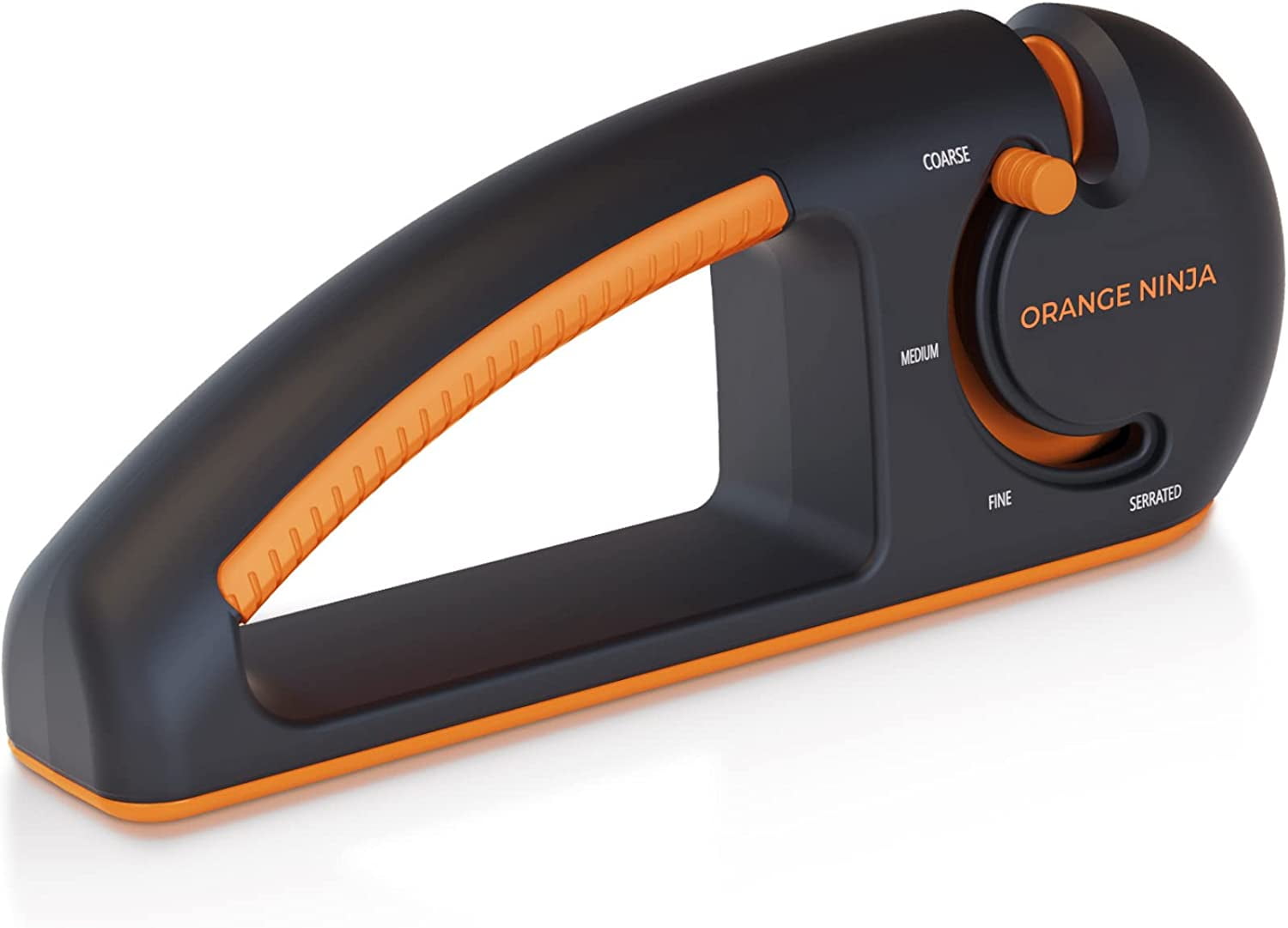 Orange 4Stage Knife Sharpener Premium Kitchen Knife Sharpeners Adjustable Handheld Manual