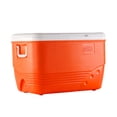 thumbnail image 1 of Orange 44.4Qt 42L Insulated Cooler Box, Hard Plastic Ice Chest with Handle, 3-Day Ice Retention, Food Safe Portable Cooler for Camping, Fishing, Beach, BBQ & Outdoor Activities, 1 of 6