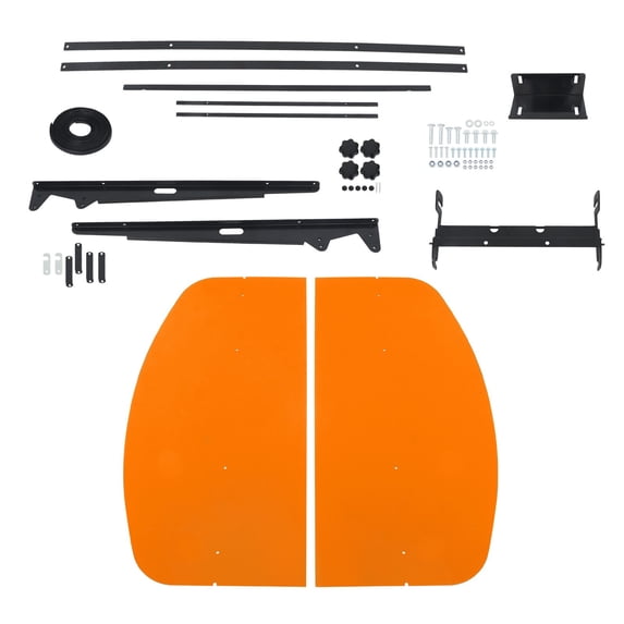 Orange 52" x 52" ROPS Canopy Umbrella, Compatible with Tractors and Mowers, Fits 2" x 2" or 2" x 3" Mounting Frames