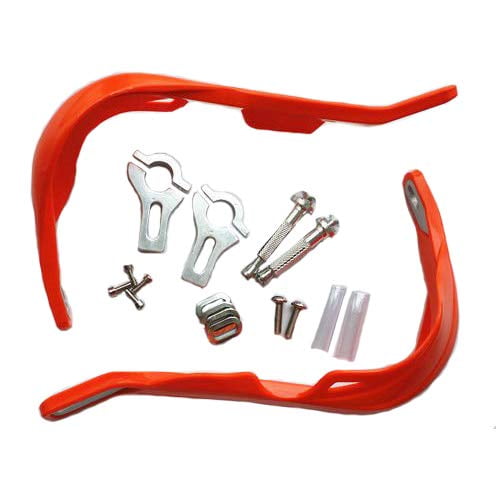 Orange 7/8" 22mm Brush Handlebar Hand Guards for Kawasaki KDX KLR Suzuki DRZ 400 Yamaha WR Honda CR XR XL TRX CRF125 250 350 400 600 Off Road ATV