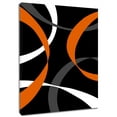 thumbnail image 1 of Orange Abstract Wall Art, Black White and Grey Geometric Pattern Canvas Wall Art, Modern Minimalist Line Framed Wall Art for Living Room Bathroom Bedroom Kitchen Ready to Hang, 8X10 Inches, 1 of 8