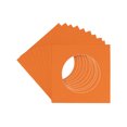 thumbnail image 1 of Orange Acid Free 7x7 Cirlce Picture Frame Mat with White Core Bevel Cut for 5x5 Pictures - Fits 7x7, 1 of 3