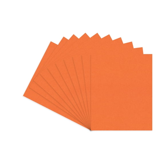 Orange Acid Free 8x10 Backing Board - Uncut Photo Mat Board - 25 Sheets