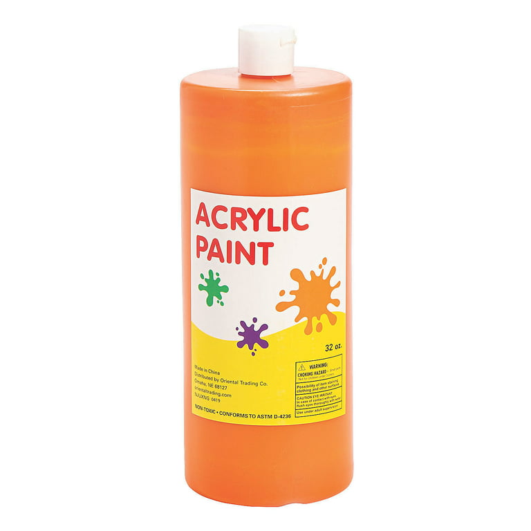 Orange Acrylic Paint