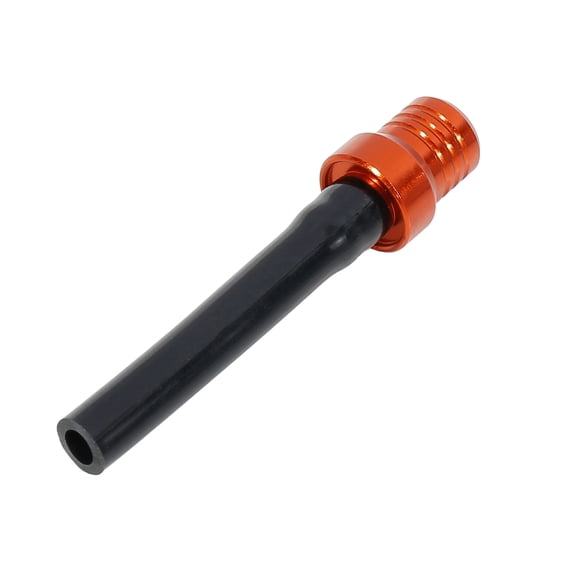 Orange Aluminum Alloy One Way Valve Gas Fuel Tank Cap Cover Air Vent Hose for ATV Dirt Bike