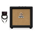 thumbnail image 1 of Orange Amps Crush Mini Micro Amplifier (Black) with 10 ft Instrument Cable, 1 of 7