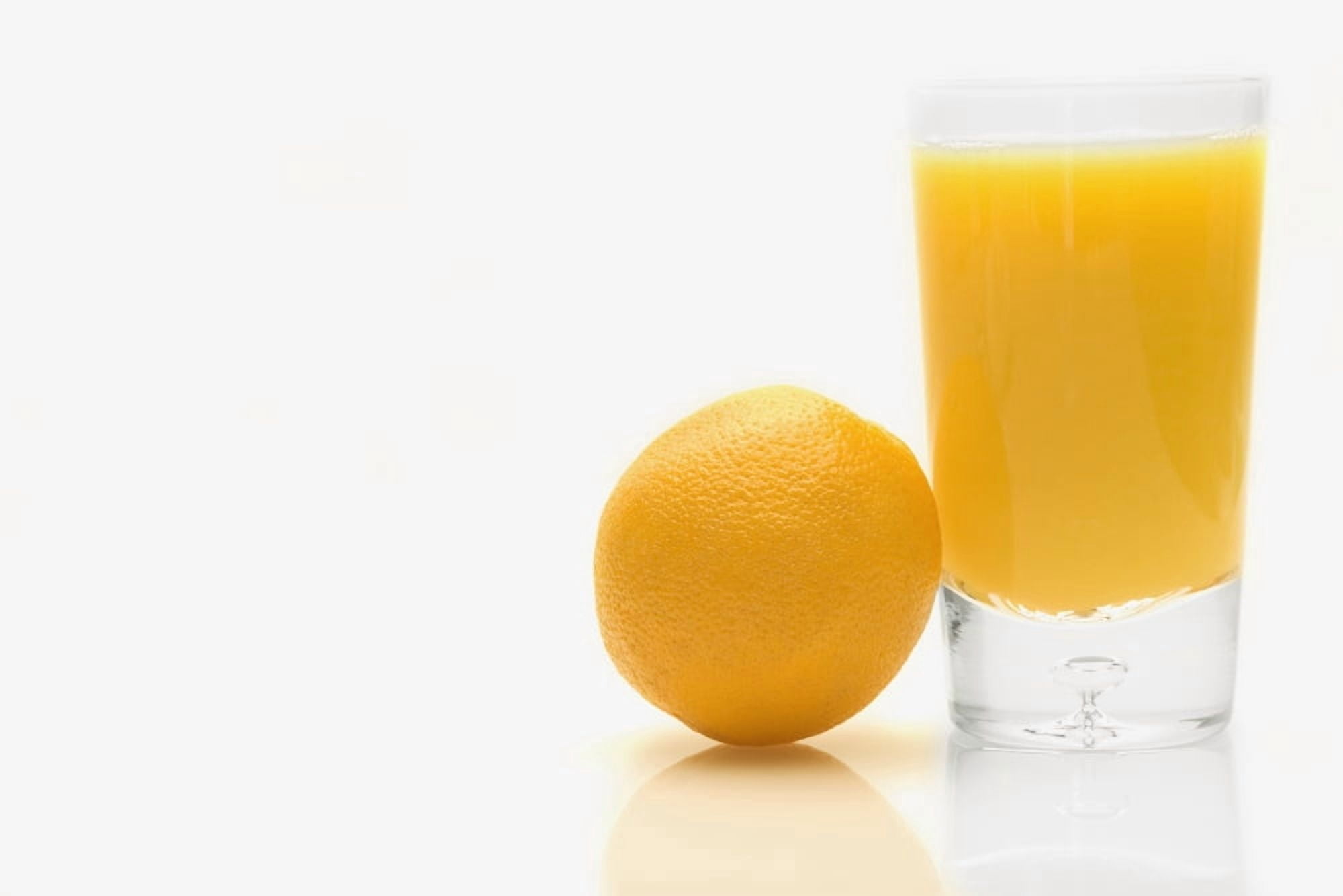Orange And Orange Juice Canvas Art - Darren Greenwood Design Pics (18 x 12)