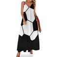 thumbnail image 1 of Orange And White Checkerboard Pattern Sleeveless Dress summer dress woman 2024 prom dresses 2024 pur, 1 of 5