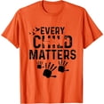 thumbnail image 1 of Orange Anti Bully Kindness Matters 2024 T-Shirt with Handprints and Birds Design, 1 of 5
