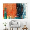 thumbnail image 1 of Orange Art, Modern Poster, Contemporary Canvas Art, Orange, Oil Painting Print, Abstract Orange Poster, Abstract Canvas Art, Canvas Wall Decor - 3P-White Framed, 1 of 9
