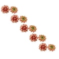 thumbnail image 1 of Orange Artificial Flower Head Dahlia, 4.33Inch Silk Cloth Flower Head, for Tabletop Center, Wedding, Party, Home and Office Decoration, Wedding Corsage, Cake Decoration (1 Pc), 1 of 5