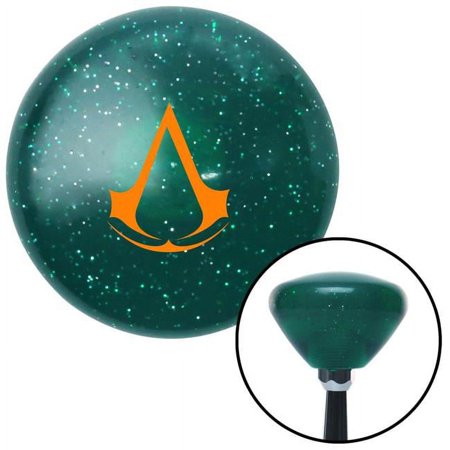 Orange Assassins Creed Green Retro Metal Flake Shift Knob with M16 x 1.5 Insert Brody