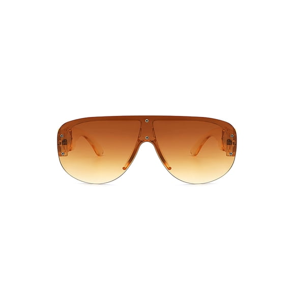 Orange Aviator Frame Gradient Lens Sunglasses - UV Protection Bright Outdoor & Casual Eyewear