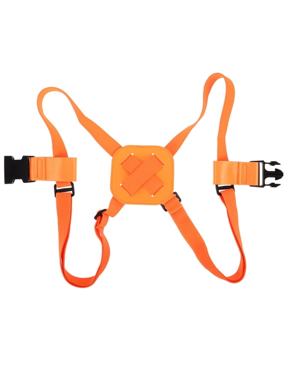 Orange Backpack Luggage Straps with Adjustable Length for Secure Travel Bundling and Carrying