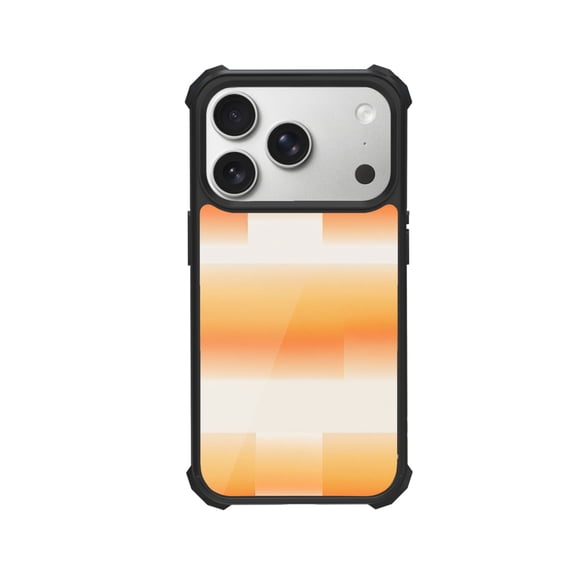 Orange Band Balance Shockproof Case For iPhone 12 13 14 15 16 Pro Max Series – TPU Bumper + Hard PC Back, Air-Cushion Corners