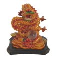 thumbnail image 1 of Orange Base Colorful Chinese Zodiac Dragon Statue, 1 of 1