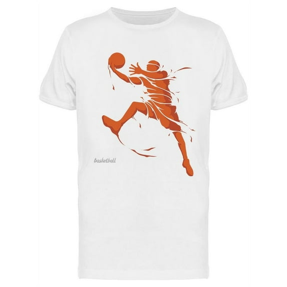 Orange Basketball Player T-Shirt Men -Image by Shutterstock, Male Small