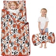 thumbnail image 1 of Orange Basketball Players Pattern Toddler Nap Mats for Kids Preschool,Sleeping Mat Bag or Kids,Toddler Sleeping Bag,Toddler Nap Mat or Daycare, 1 of 6