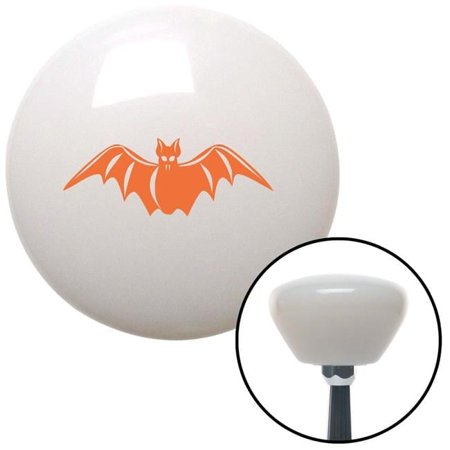 Orange Bat White Retro Shift Knob with M16 x 1.5 Insert Shifter Auto Manual Custom Brody