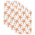 thumbnail image 1 of Orange Beach Starfish Kitchen Towels Set of 4, Summer Ocean Nautical Coastal Soft Microfiber Dish Towels, Absorbent Quick-Dry Washable Dishcloths for Kitchen Cleaning, Drying Dishes, 18x28 Inches, 1 of 9