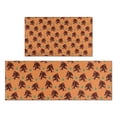 thumbnail image 1 of Orange Bigfoot and Grass Pattern Kitchen Rugs Sets Of 2,Anti Fatigue Kitchen Mat Rugs Non Slip Washable,Decorative Kitchen Floor Mats for Kitchen,Sink,Laundry,17"x30"+17"x47", 1 of 7