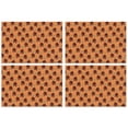 thumbnail image 1 of Orange Bigfoot and Grass Pattern Summer Placemats Table Placemats Set Of 4-Linen Kitchen Washable Placemats Table Mats 11.8"x17.7" Non-Slip Heat Resistant, 1 of 6